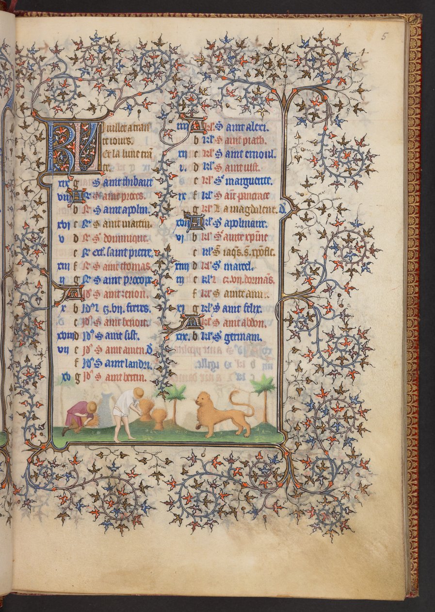 Book of Hours, Add MS 32454 f.5r, Francefinnish tekijältä French School