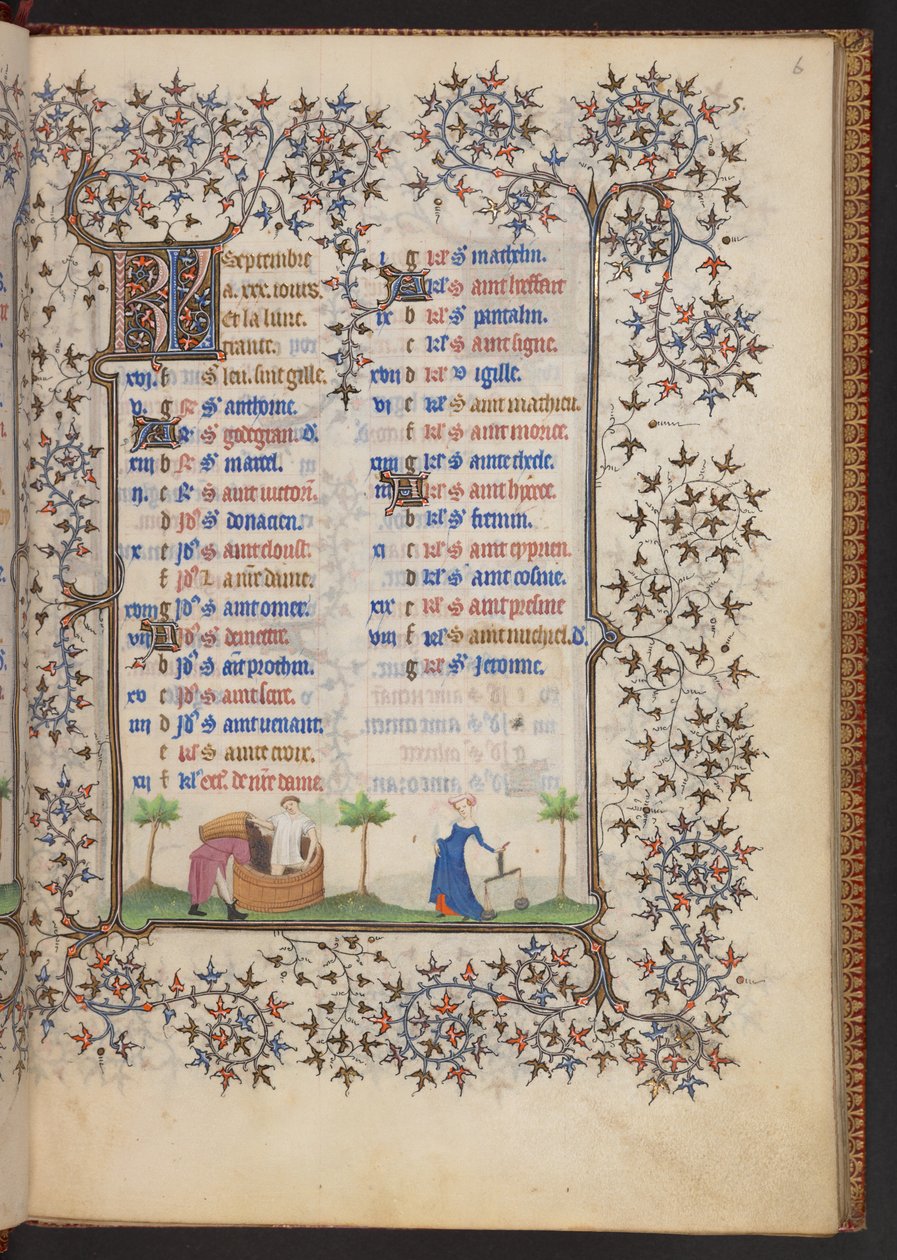 Book of Hours, Lisää MS 32454 f.6r, Ranska tekijältä French School
