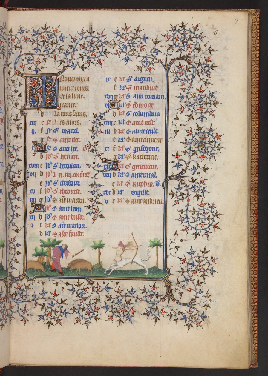 Book of Hours, Lisää MS 32454 f.7r, Ranska tekijältä French School