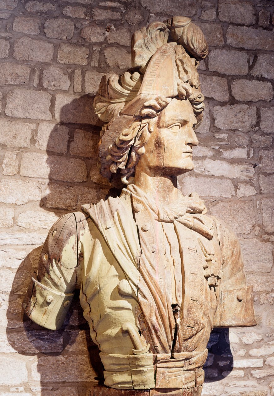 Jousihahmo: ranskalaisen yksityismiehen rintakuva. 1600-luvun Saint Malo, kaupunginmuseo tekijältä French School