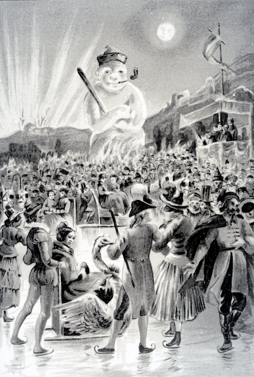 Budapest, kuvitus George Sandin Lumimiehestä, 1887 tekijältä French School
