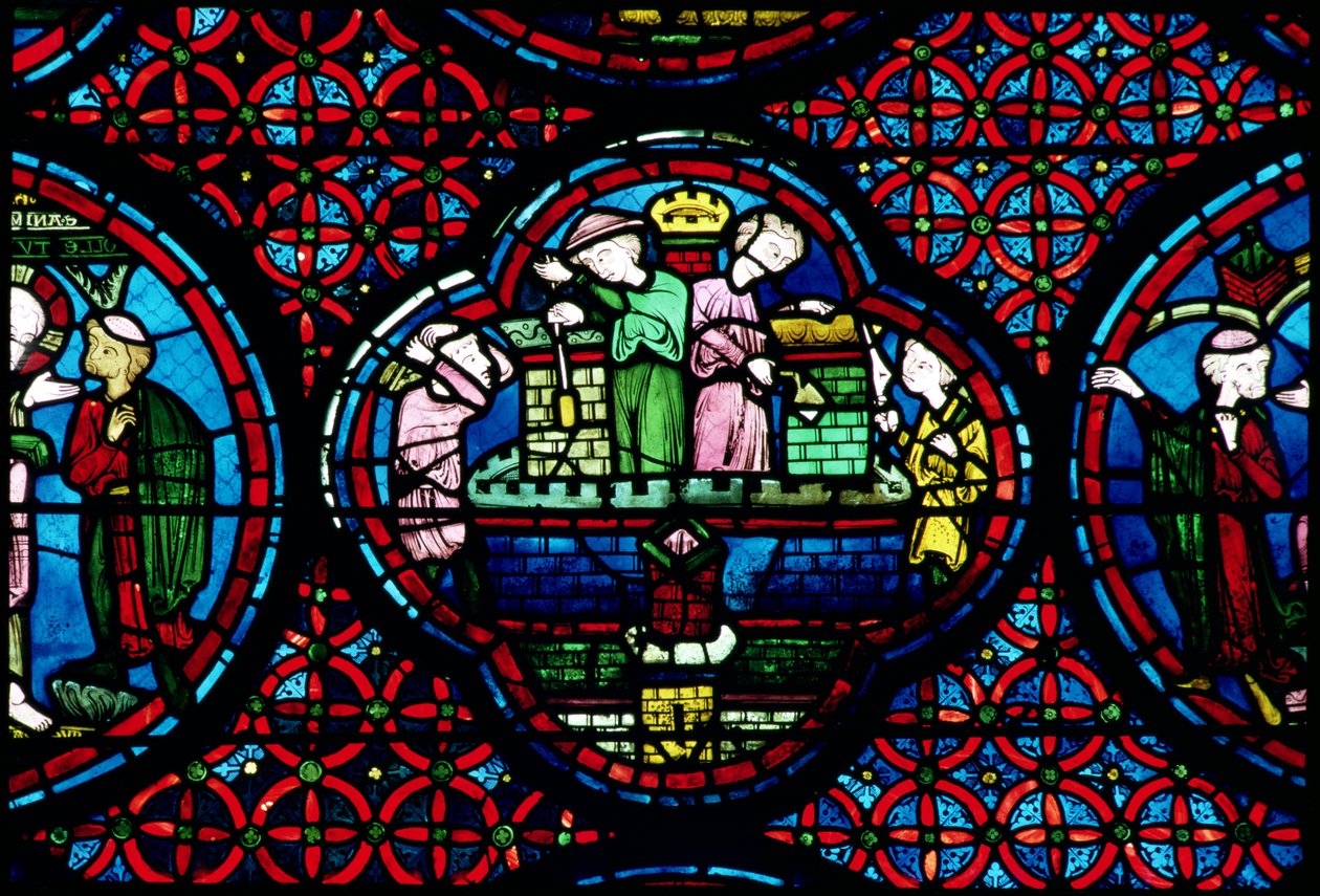 Rakentajat työssä, 1200-luku tekijältä French School