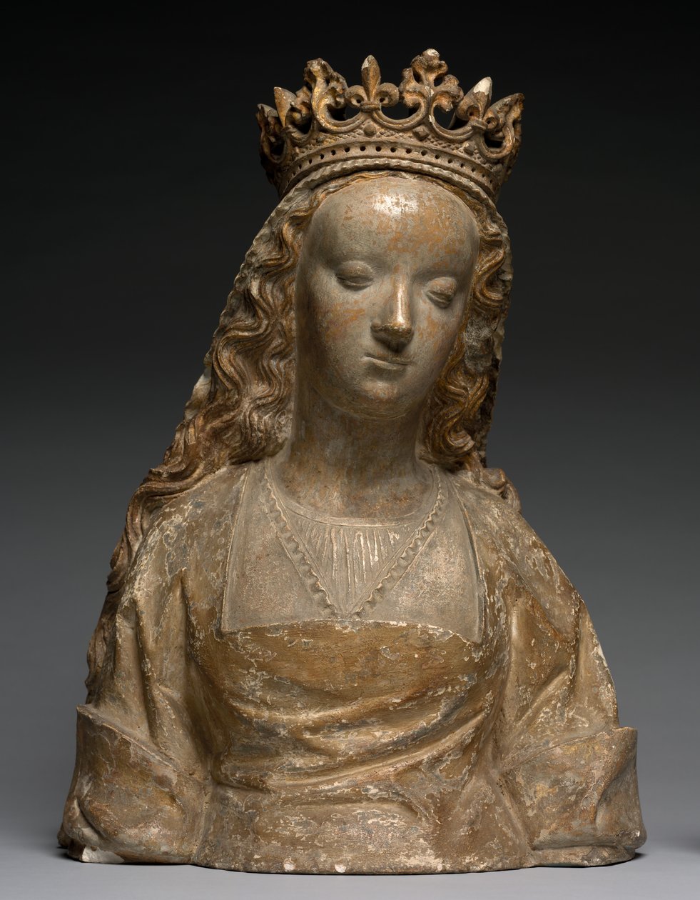 Rintakuva nimeltä Anne of Bretagne, n. 1500 (kivi) tekijältä French School