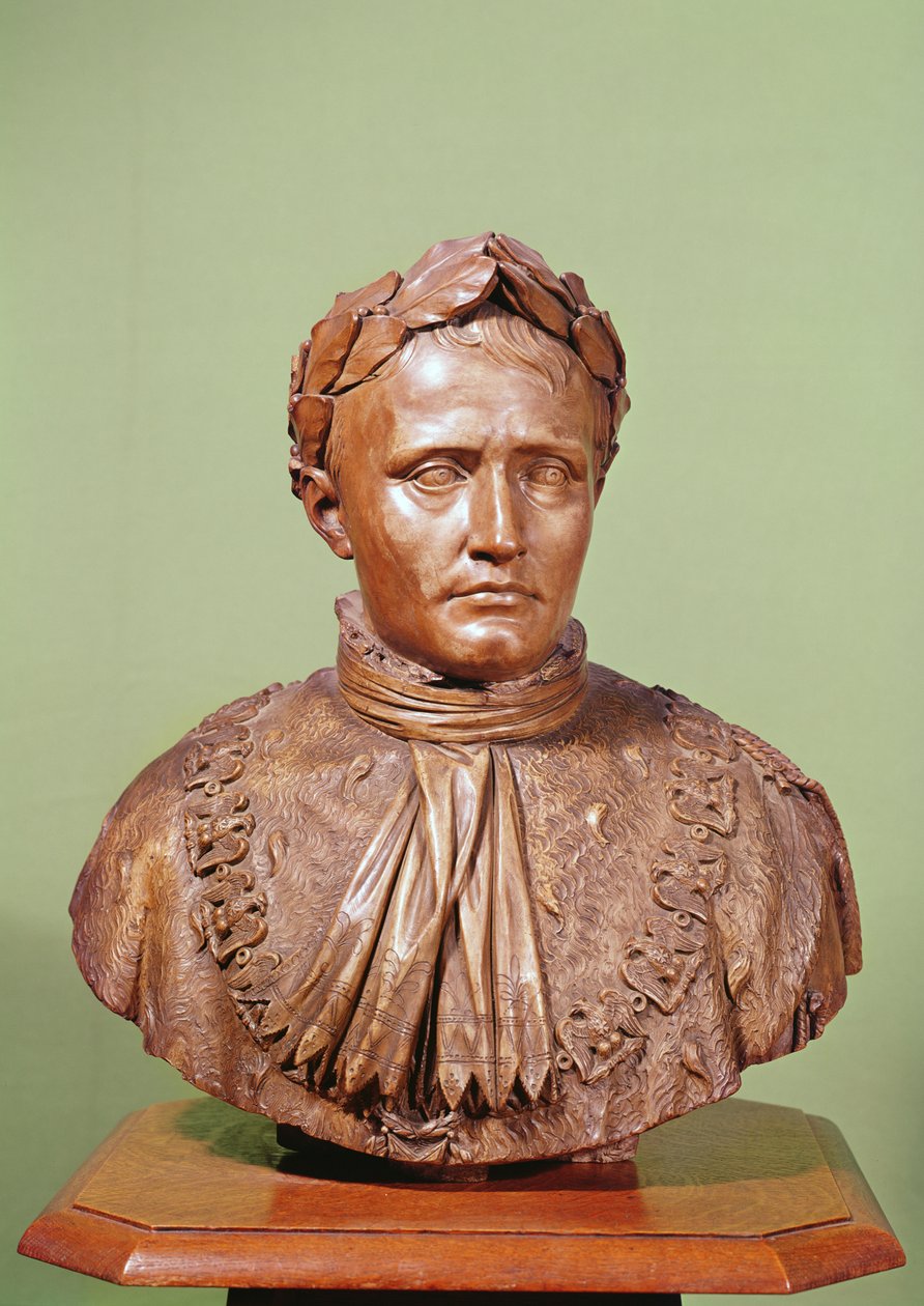 Napoleon I:n (1769-1821) rintakuva (kipsi) tekijältä French School