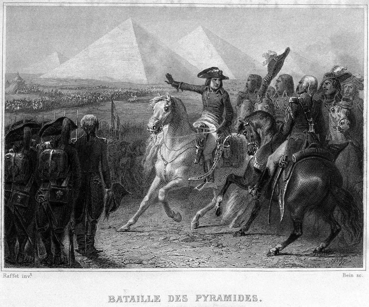 Egyptin kampanja (retkikunta) (1798-1801): Pyramidien taistelu (1798) - Thiersin "" Ranskan vallankumouksessa". 1800-luvulla tekijältä French School
