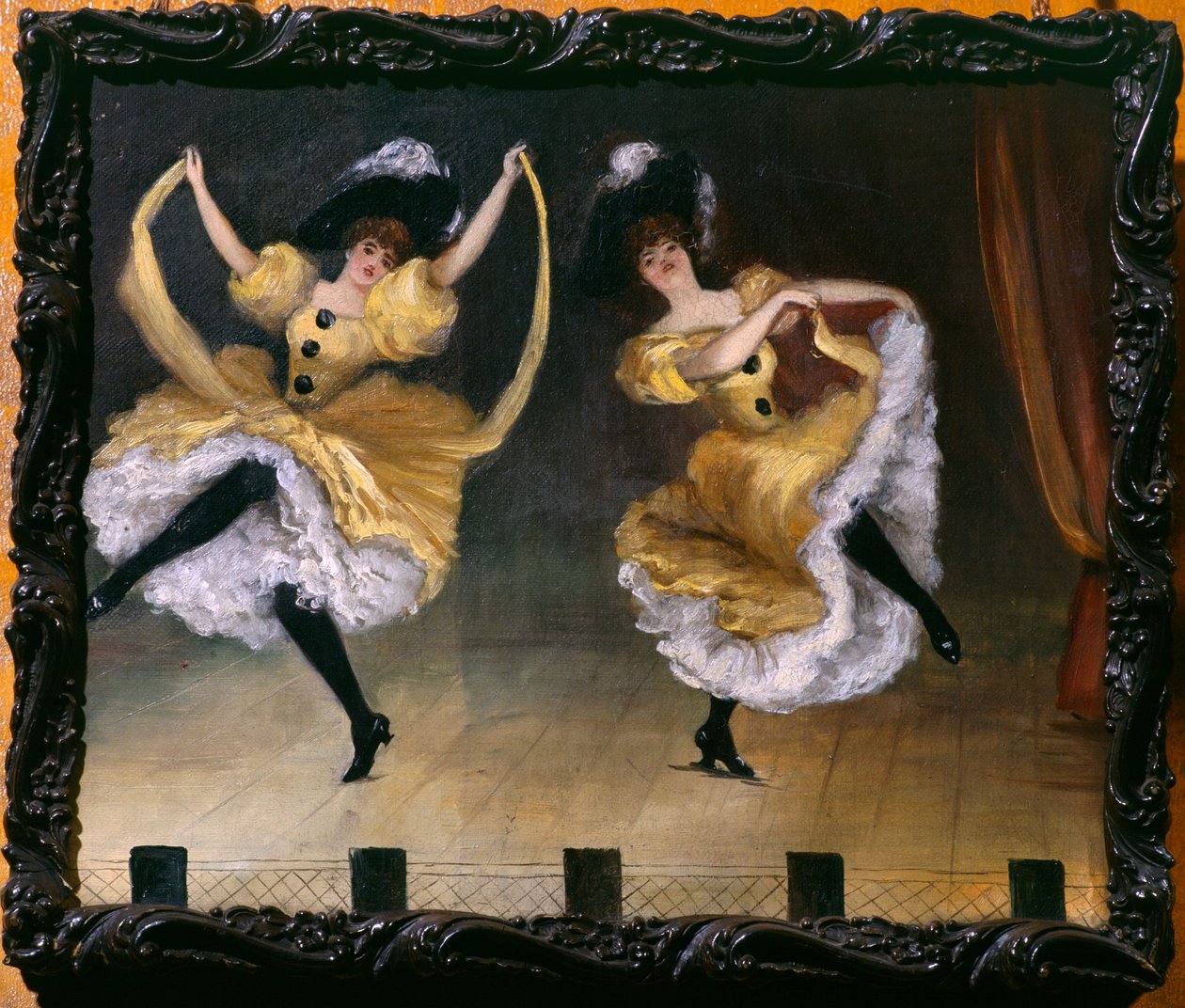 Cancan Dancers (öljy kankaalle) tekijältä French School