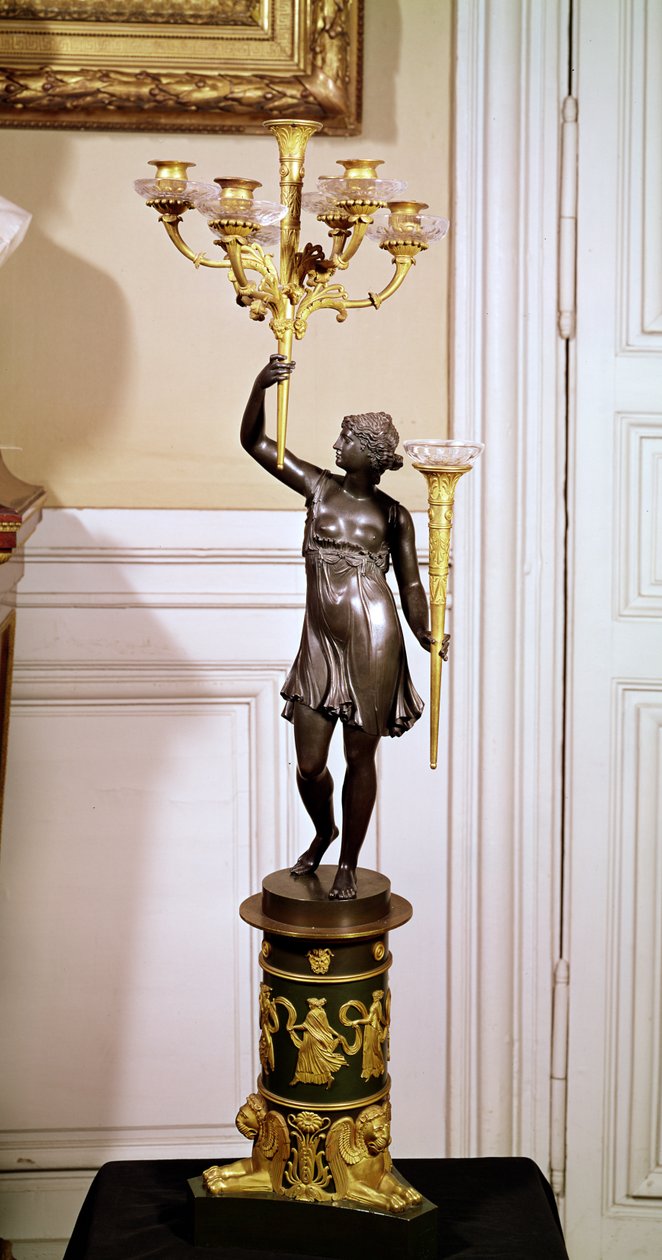 Kynttelikkö (pronssi) tekijältä French School