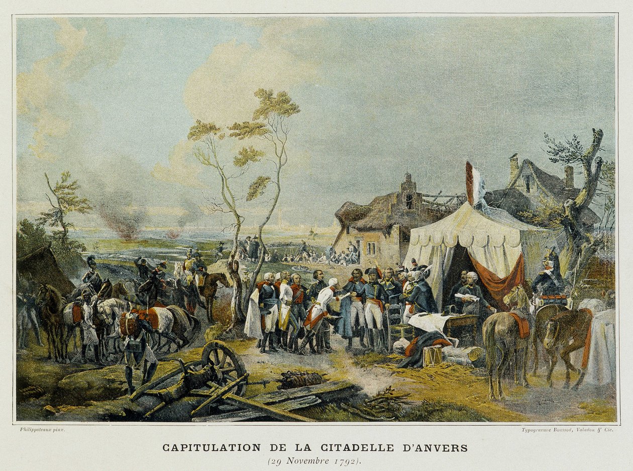 Antwerpenin linnoituksen antautuminen (Flanderi, Belgia), 29. marraskuuta 1792. tekijältä French School
