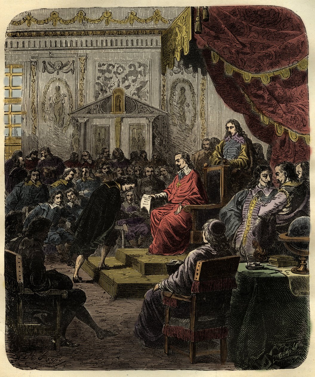 Kardinaali Richelieu perustaa Academie Francaisen tekijältä French School
