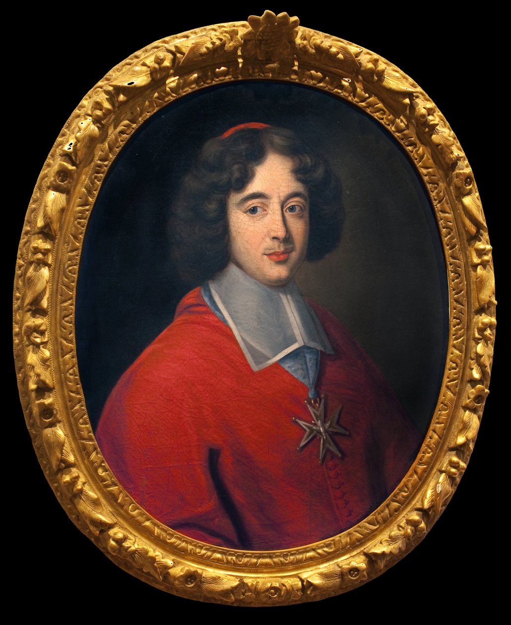 Kardinaali de Bouillon, Tournuksen luostari 1660-1715, hotellidiion rakentamisen aloitteentekijä. Anonyymi maalaus, ranskalainen taide 1600-luvulta. Hotel Dieu, Musee Greuze, Tournus. tekijältä French School