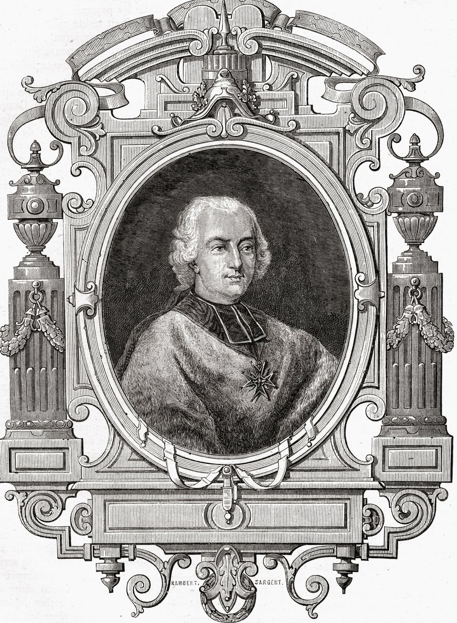 Cardinal de Rohan, Louis Blancin (1811-82) "Histoire de la Revolution Francaisesta" tekijältä French School