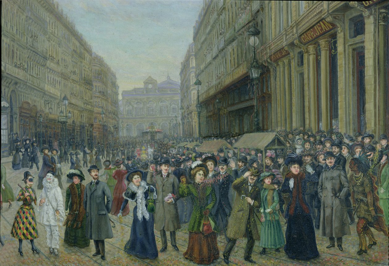 Karnevaali Lillessä (öljy kankaalle) tekijältä French School