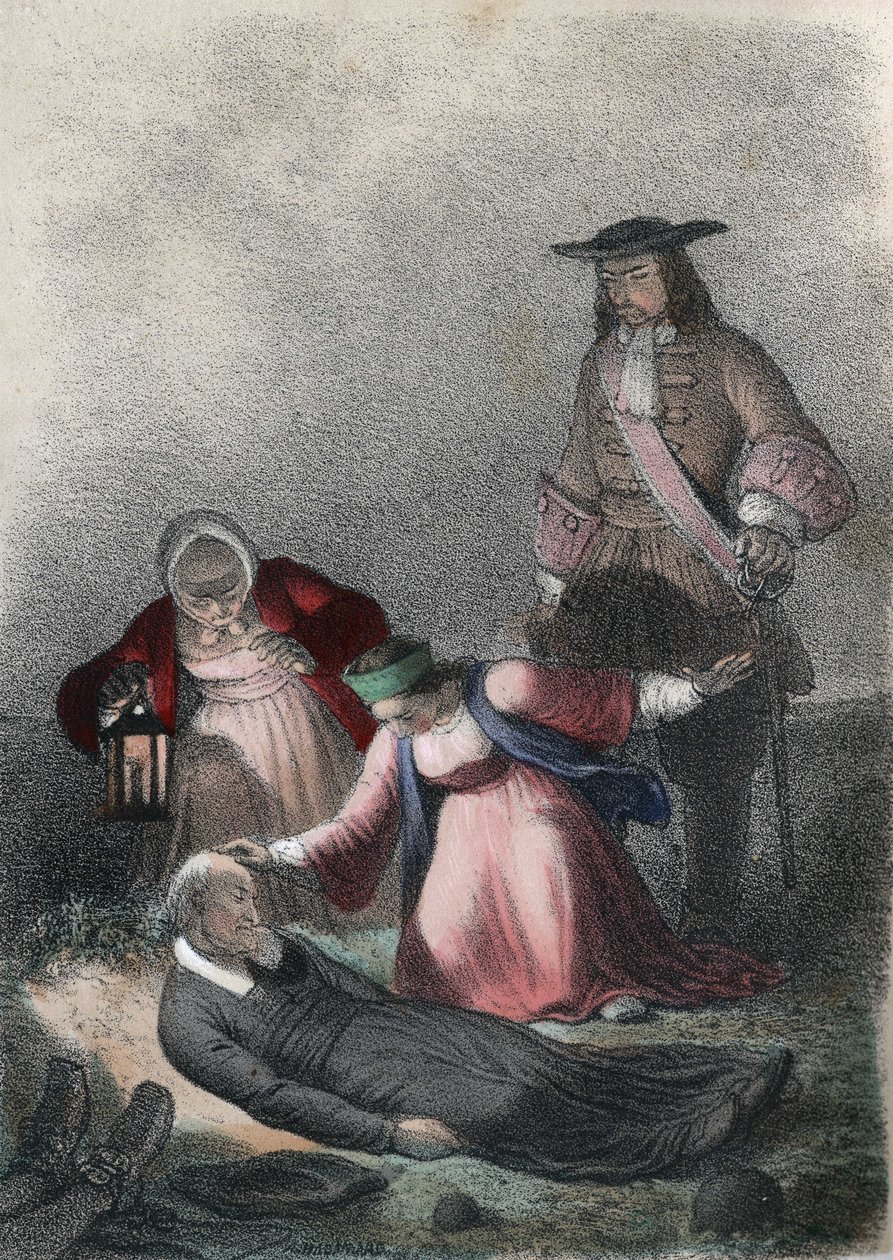 Katariina I Venäläinen (Marta Elena Skavronska, myöhemmin Marfa Samuilovna Skavronskaya) - Katariina I (1684 - 1727), lapsi, löytää hänet kasvattaneen pastori Skovronskin kuolleiden joukossa venäläisten miehittämästä Mariemburgista - julkaisussa "The illu tekijältä French School