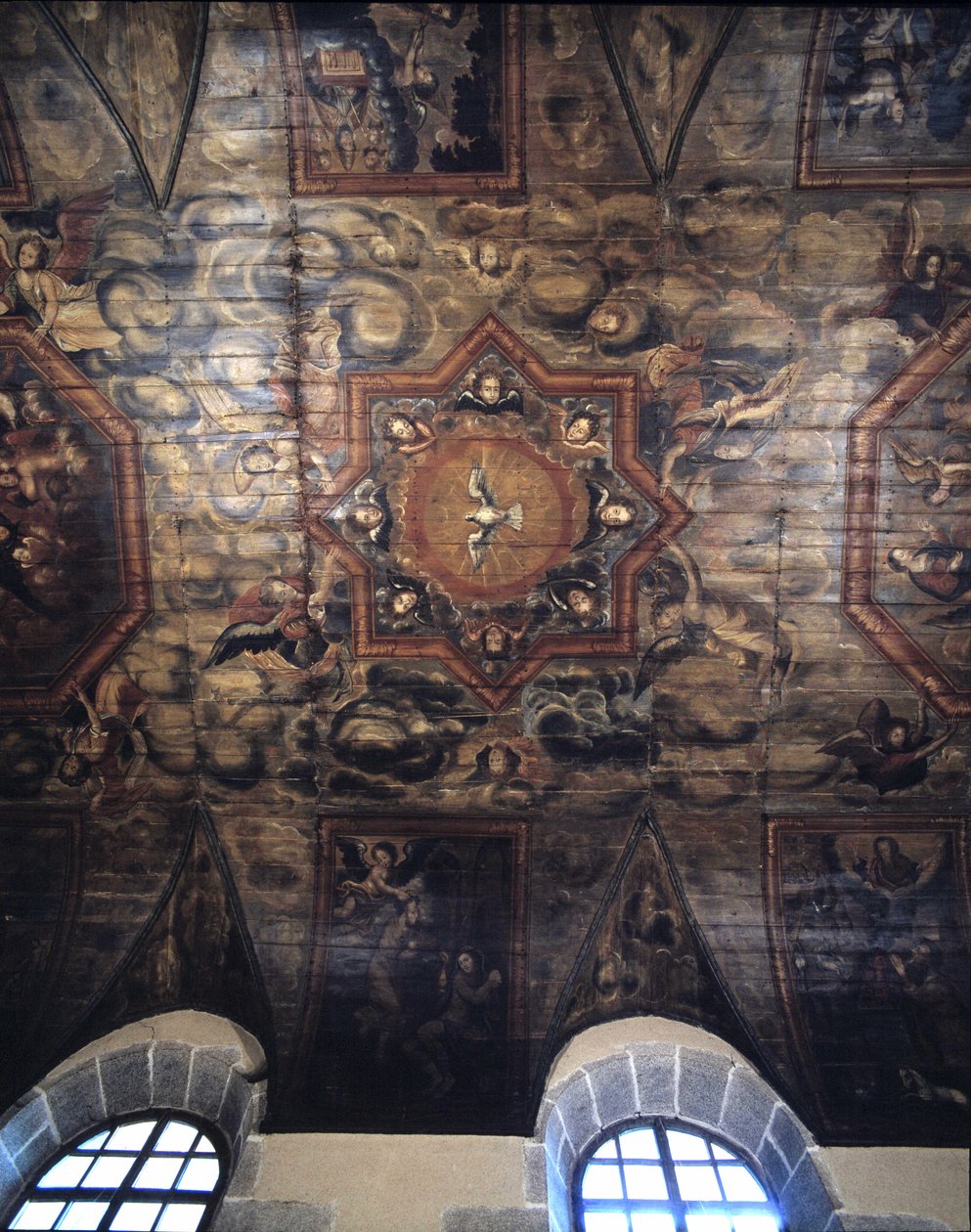 Entisen dominikaaniluosterin (sairaalan) katto (1664). 1700-luvun maalaus. Dinan, Cotes d