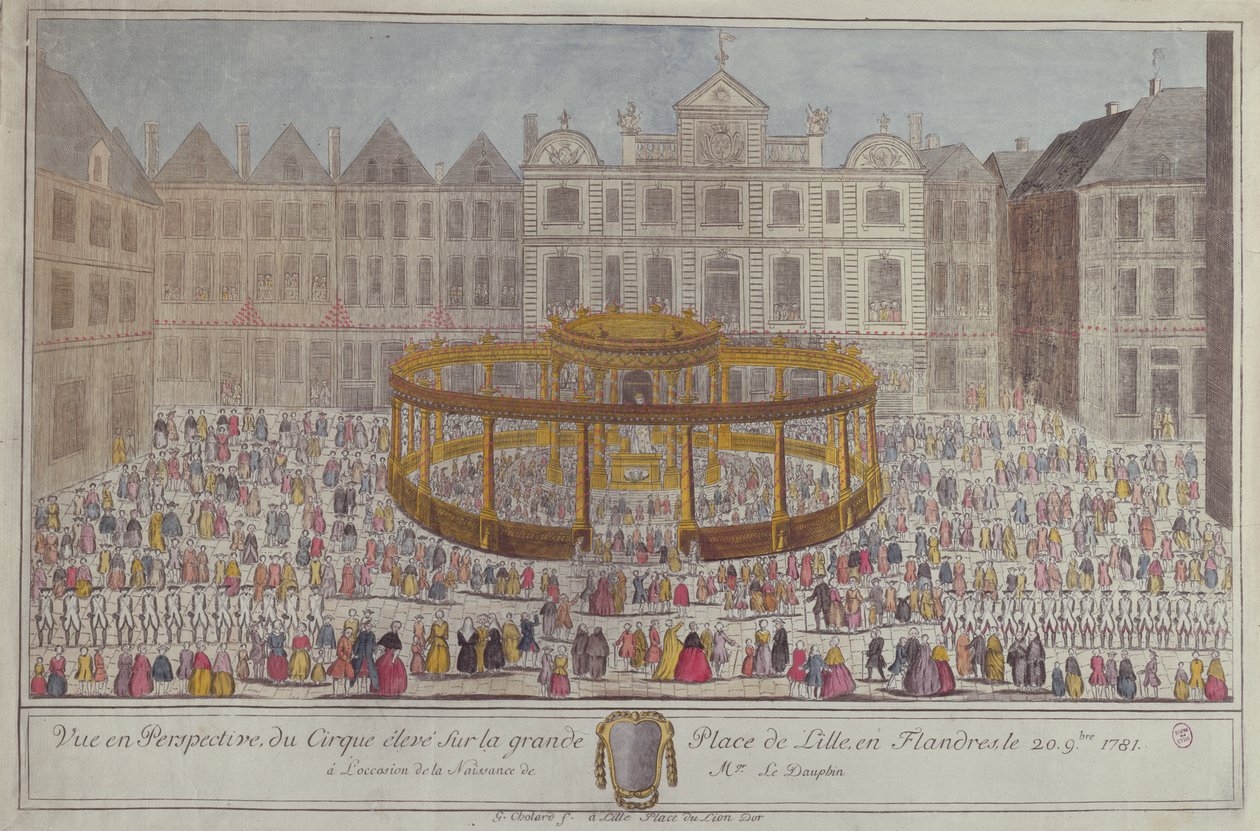 Juhlat Lillessä Dauphinin syntymän kunniaksi, 1781 tekijältä French School