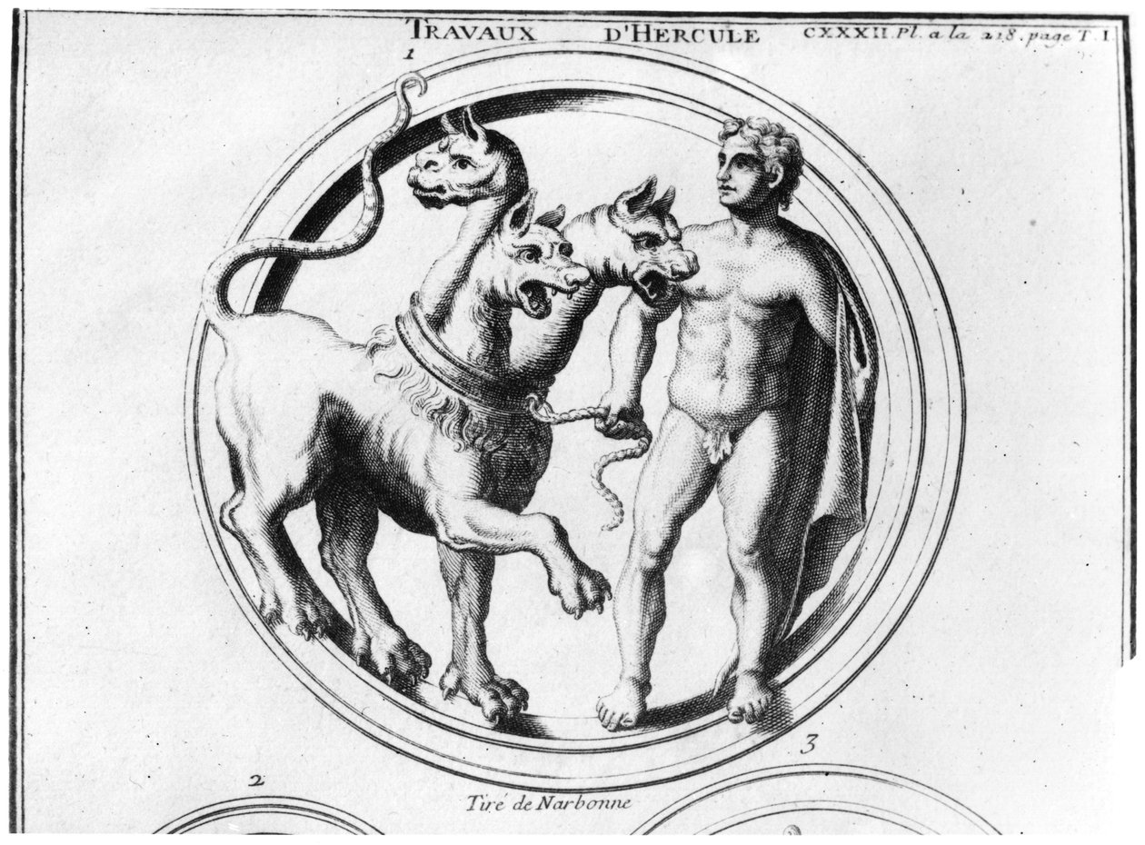 Herculesin kesyttämä Cerberus tekijältä French School