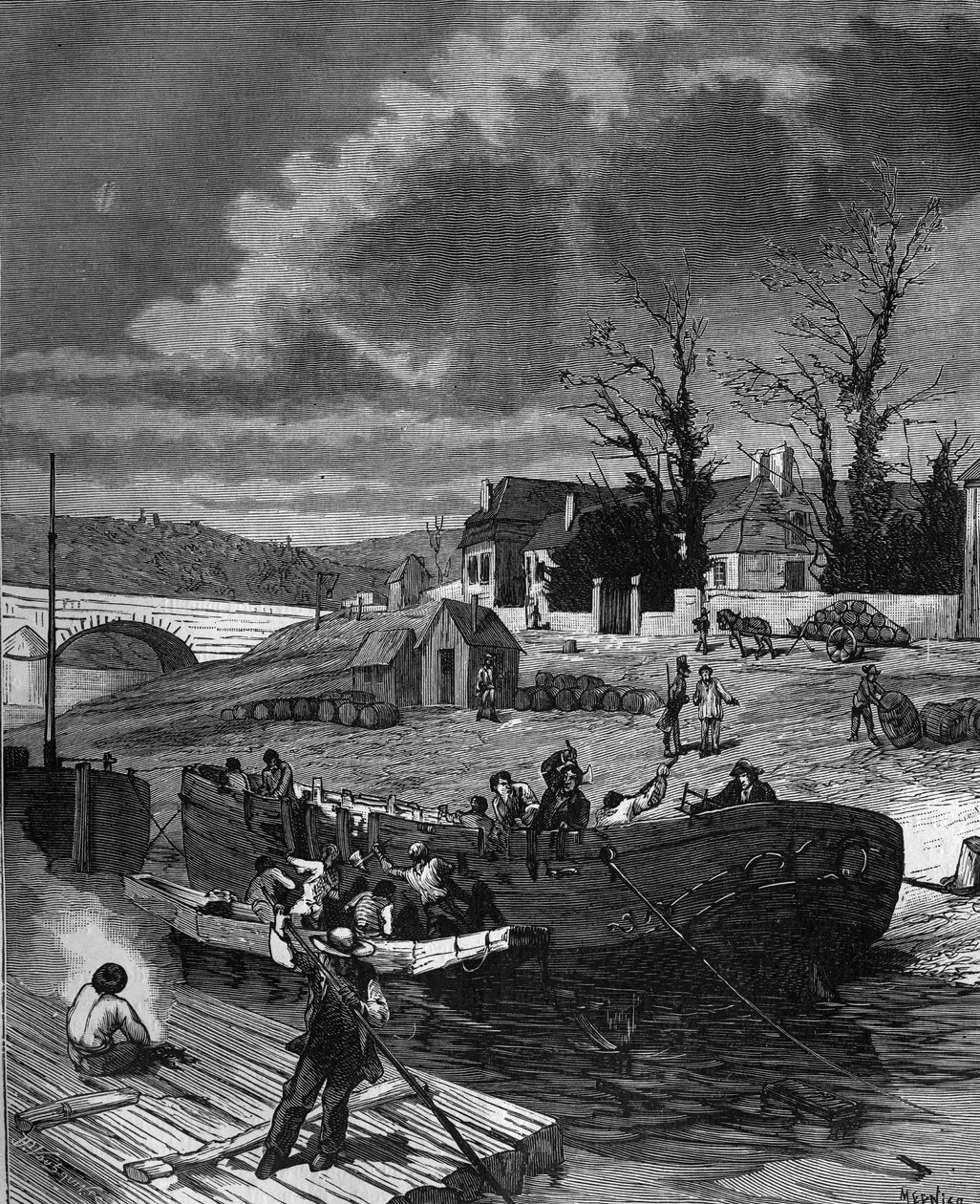 Charles Dallery (1754 - 1835) käski Helicen hajottaa höyrylaivansa osiin. Bitard Adolphen 1880:n teoksessa "Popular tieteen, keksintöjen ja löytöjen historia ensimmäisiltä vuosisadoilta nykypäivään". tekijältä French School