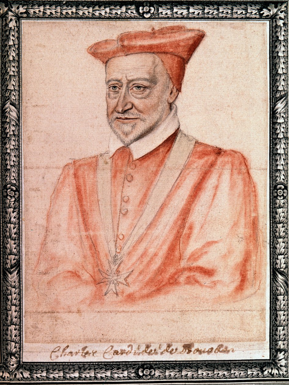 Charles de Bourbon (1523 - 1590), Rouenin arkkipiispa (piirustus) tekijältä French School