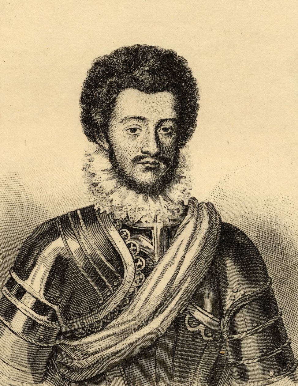 Charles de Guise (1554-1611) Duc de Mayenne (kaiverrus) tekijältä French School