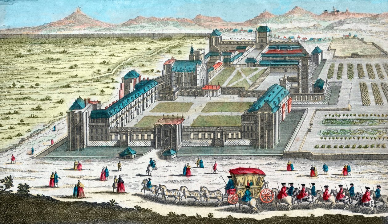 Chateau de Vincennes lähellä Pariisia - 1700-luvulla tekijältä French School