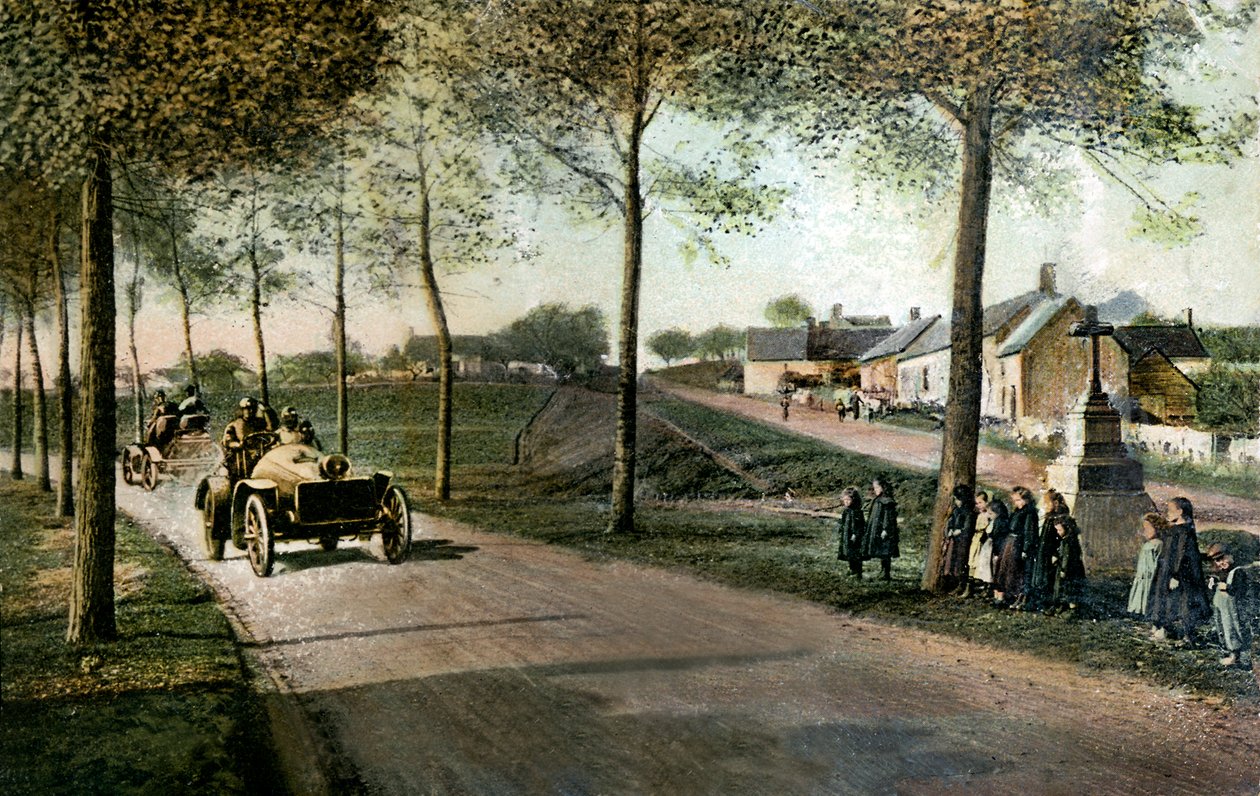Circuit automobile de la Sarthe: käännös Ardenayssä (postikortti) tekijältä French School