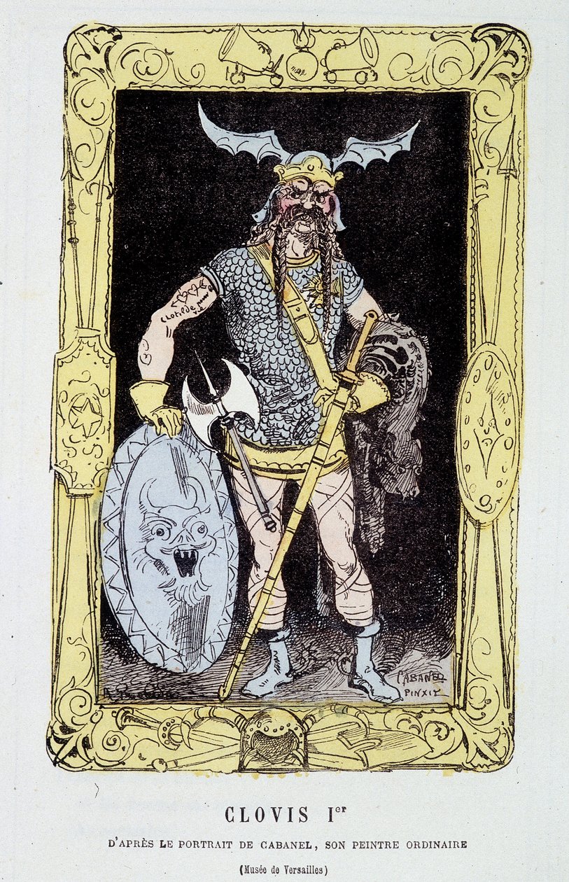 Clovis 1er - "" History of France Tintamarresque "" by Touchatout tekijältä French School
