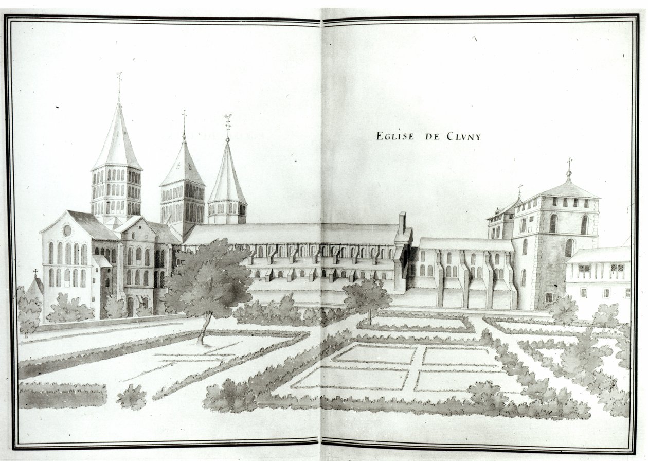 Cluny Abbey, Grand Atlas, t.2 (wc paperilla) tekijältä French School
