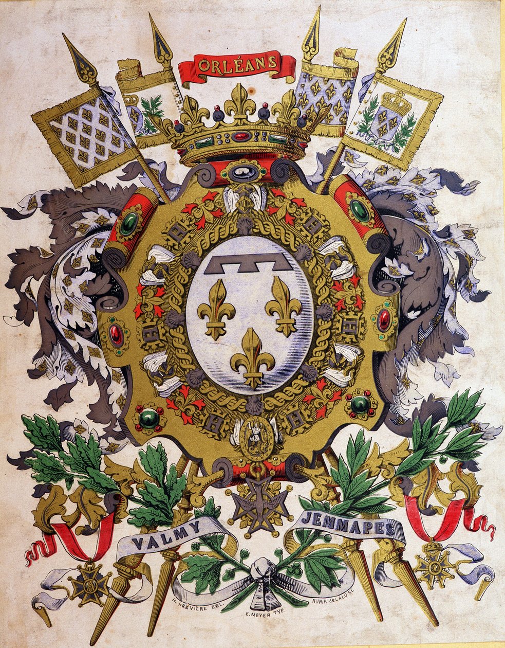 Louis Philippe I:n vaakuna tekijältä French School