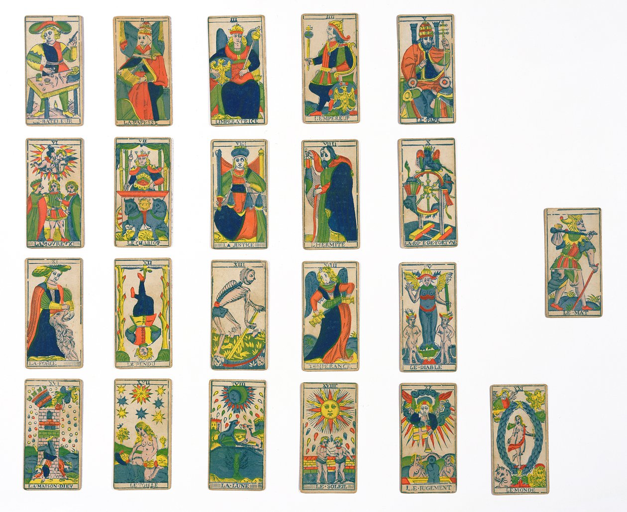 Tarot-korttien kokoelma tekijältä French School