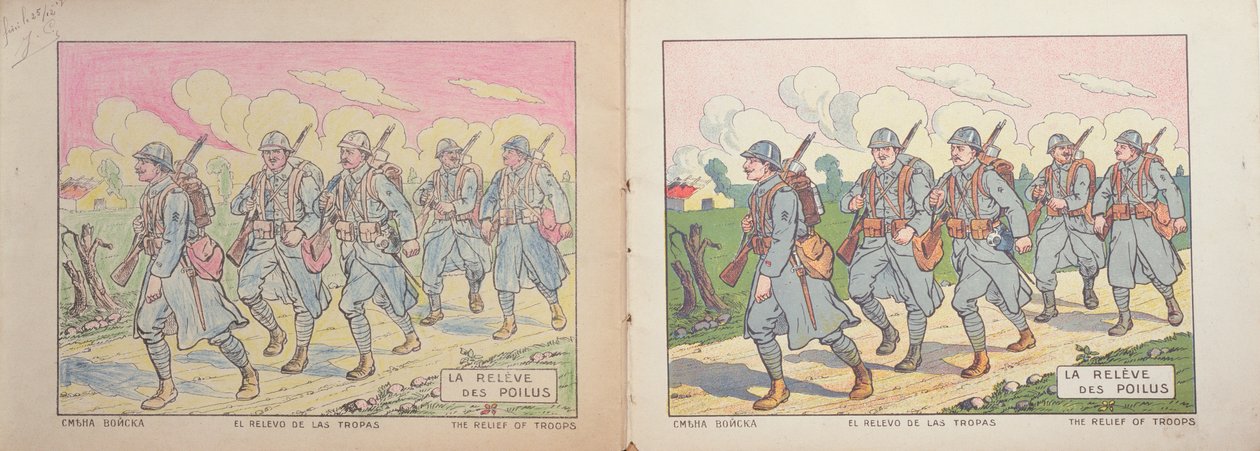 Värityskirja lapsille, Poilun helpotus, 1917 tekijältä French School