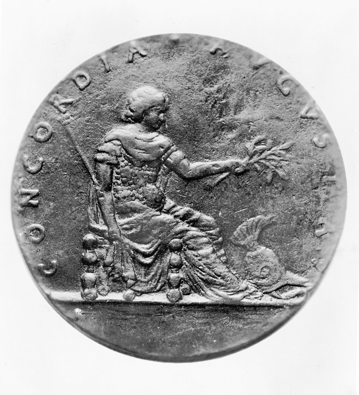 Concordia, Louis XI:n esittävän medaljongin kääntöpuolella (pronssi) tekijältä French School
