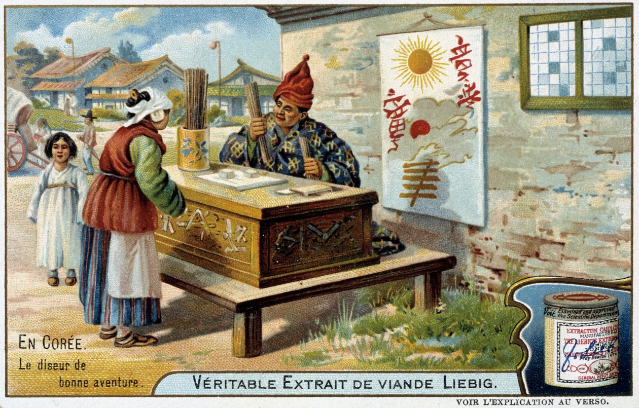 Ydin: ennustaja - kromo. Liebig, v.1900 tekijältä French School