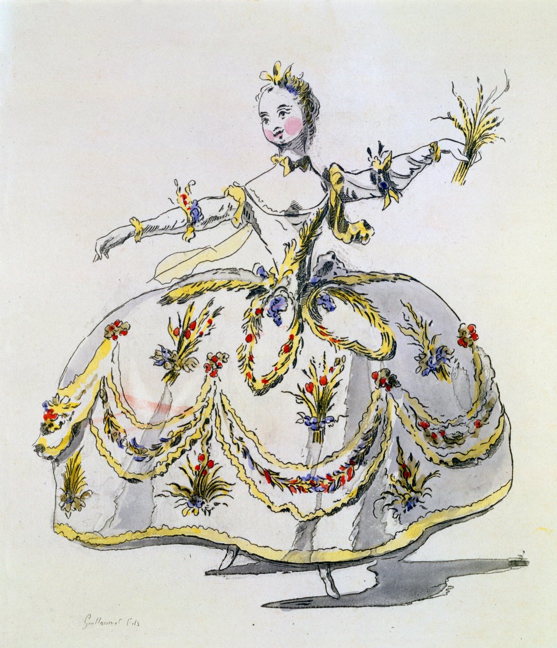 Pukusuunnittelu Ceresille, faksimile, A. Guillaumot Fils (käsinvärinen kaiverrus) tekijältä French School