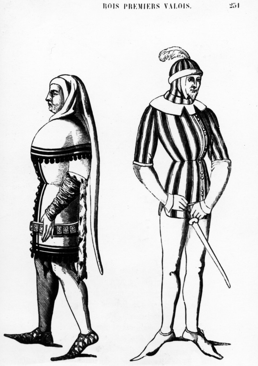 Valoisin ensimmäisten kuninkaiden puvut, 1877 tekijältä French School