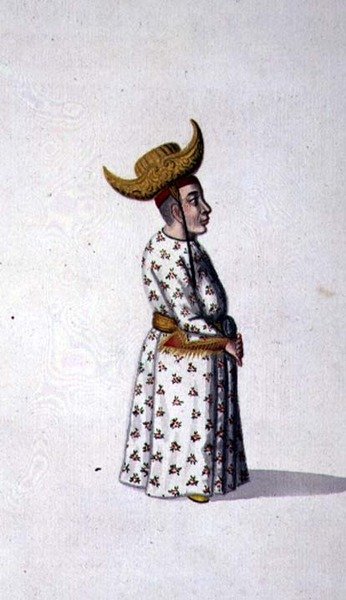 Hovikääpiö, ottomaanien aika, 1700-luvun kolmas neljännes (akvarelli paperille) tekijältä French School