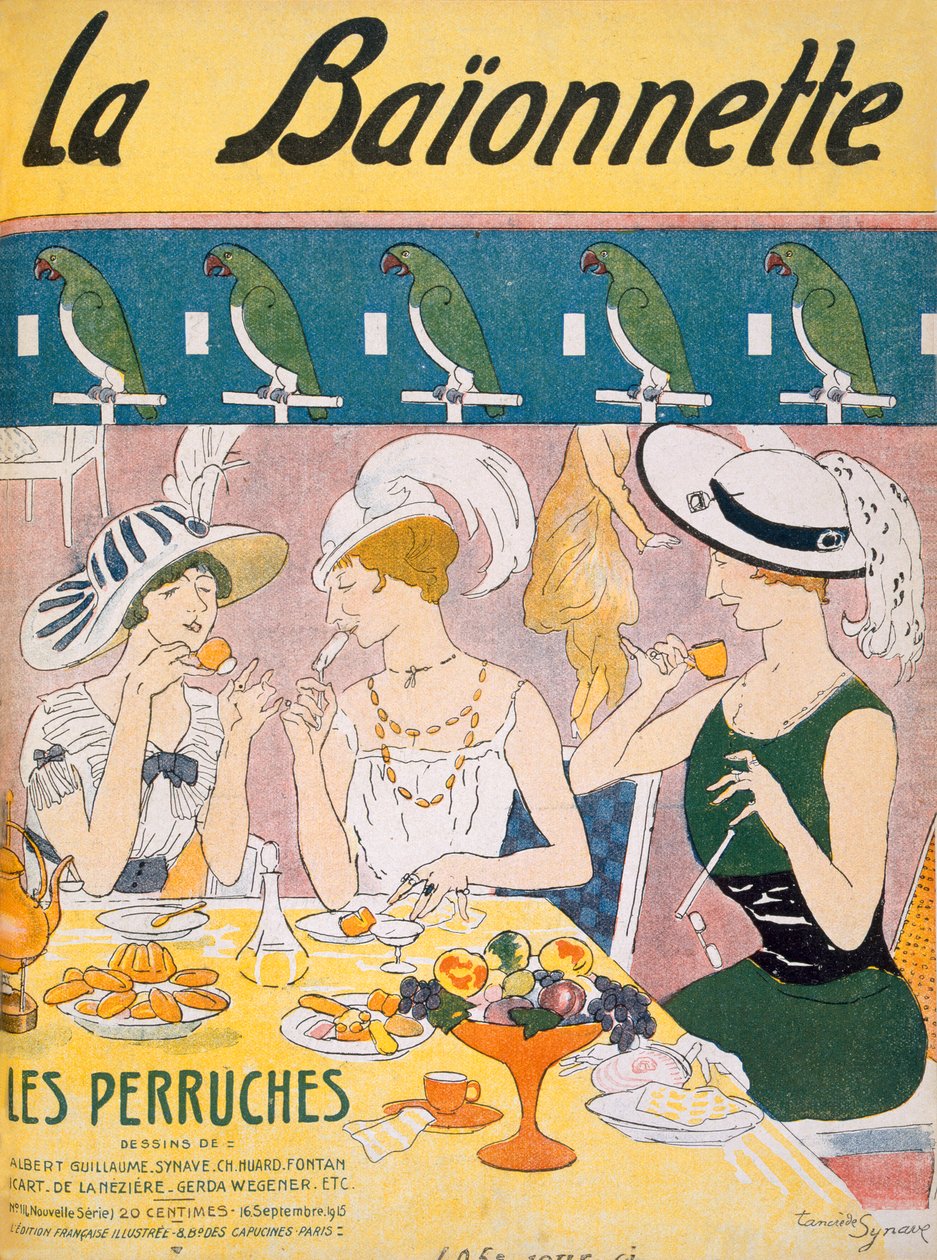 Kansikuva La Baionnette -lehdestä, 1914-18 tekijältä French School