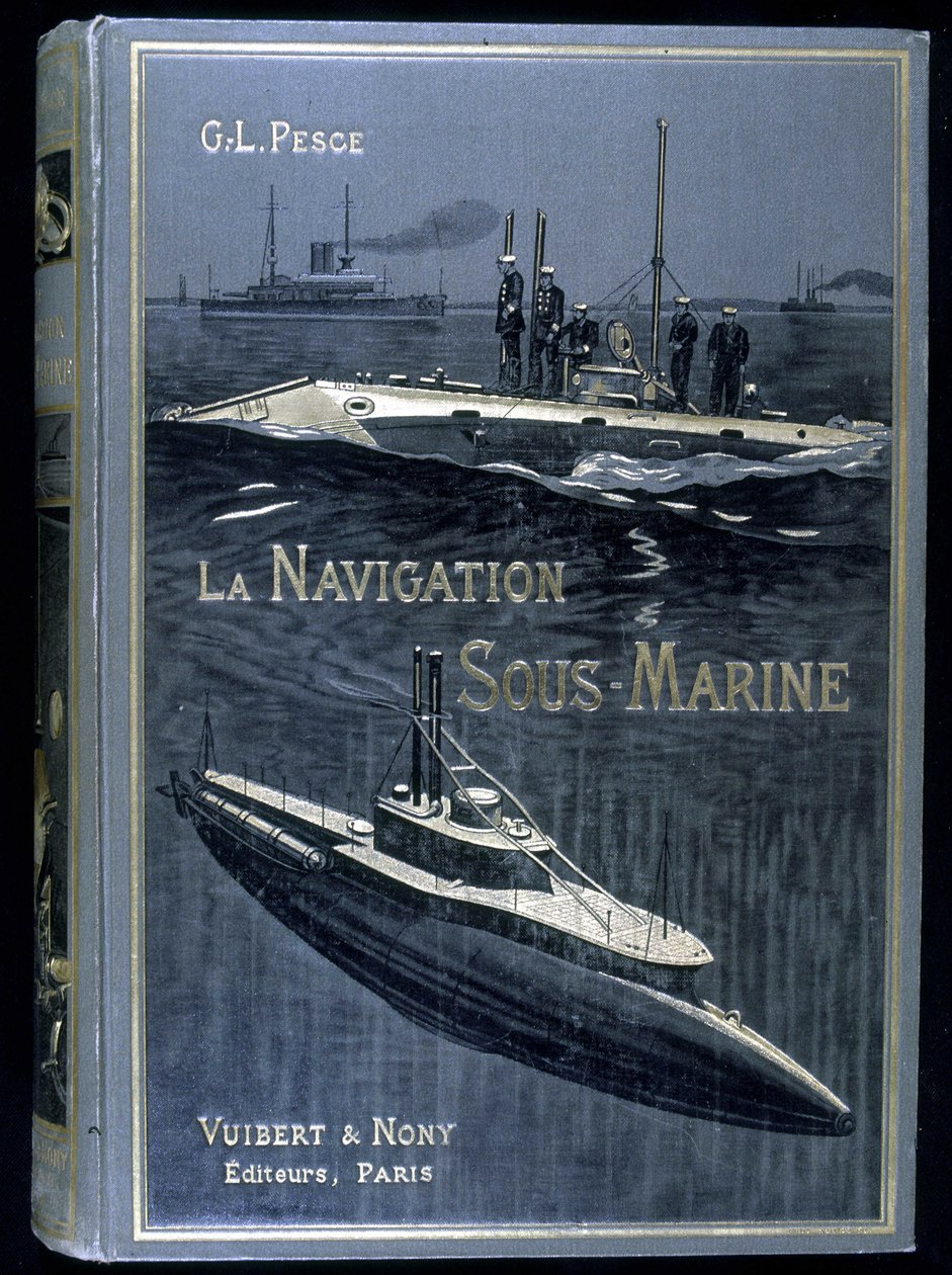 Pescen "" La navigation sous-marine" -kirjan kansi, toim. Vuibert tekijältä French School