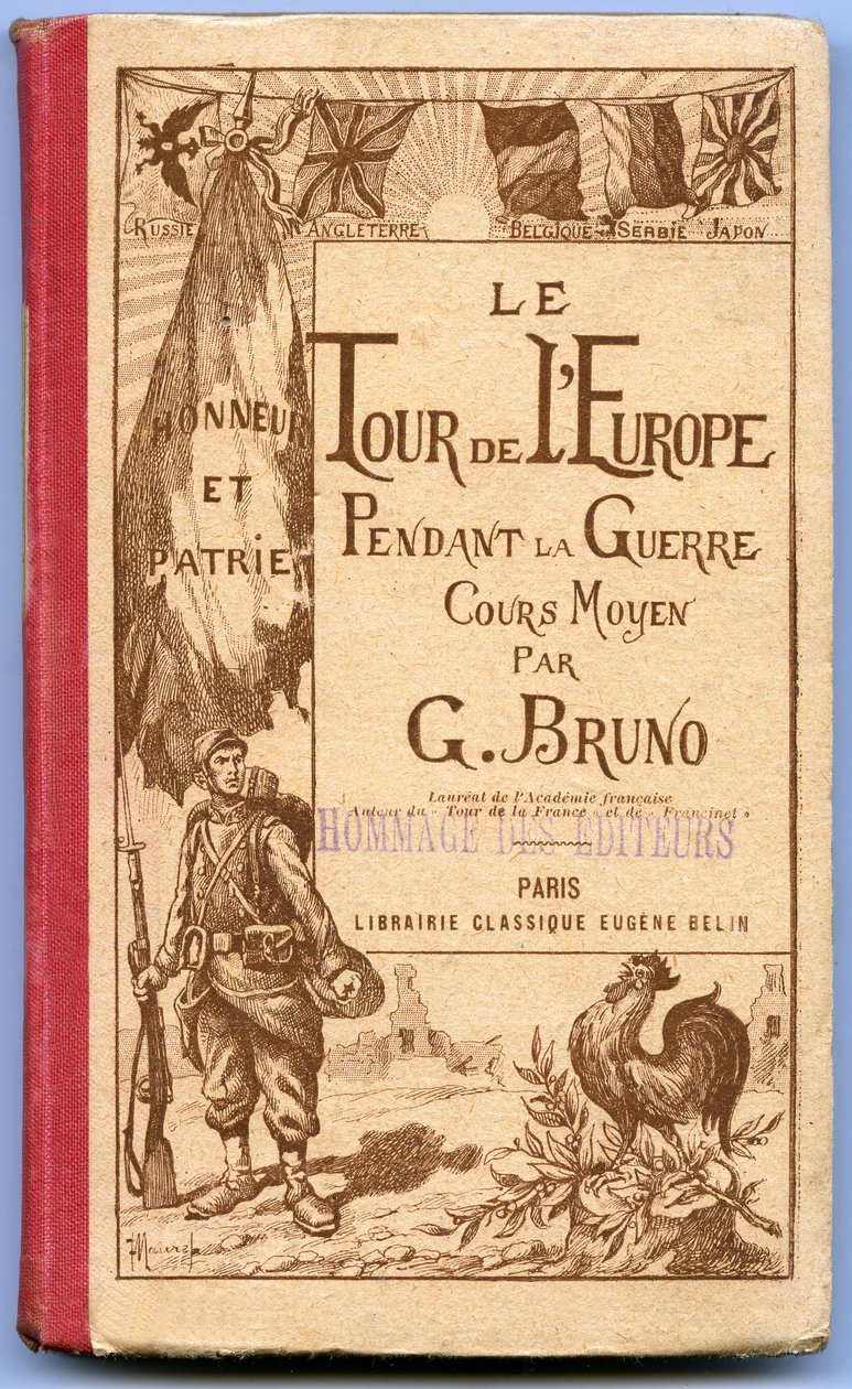 G. Brunon kirjan "The Tour of Europe during the War" kansi tekijältä French School