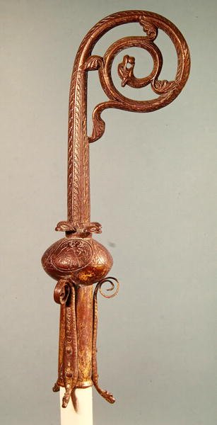 Kansleri Guerinin Crozier, Senlisin piispa 1213-1227 (kullattu metalli) tekijältä French School