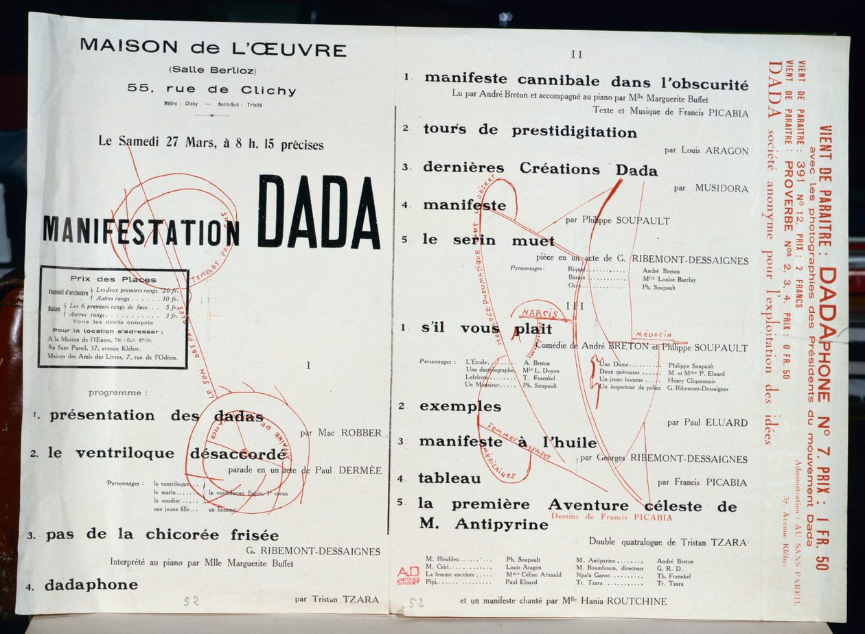 Dadan manifestaatio, noin 1921 tekijältä French School
