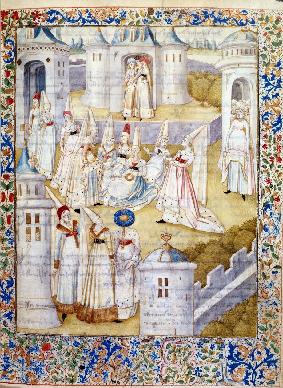 Tanssi linnassa. Miniatyyri otettu Christine de Pisanin (tai Pizanin) "Lady