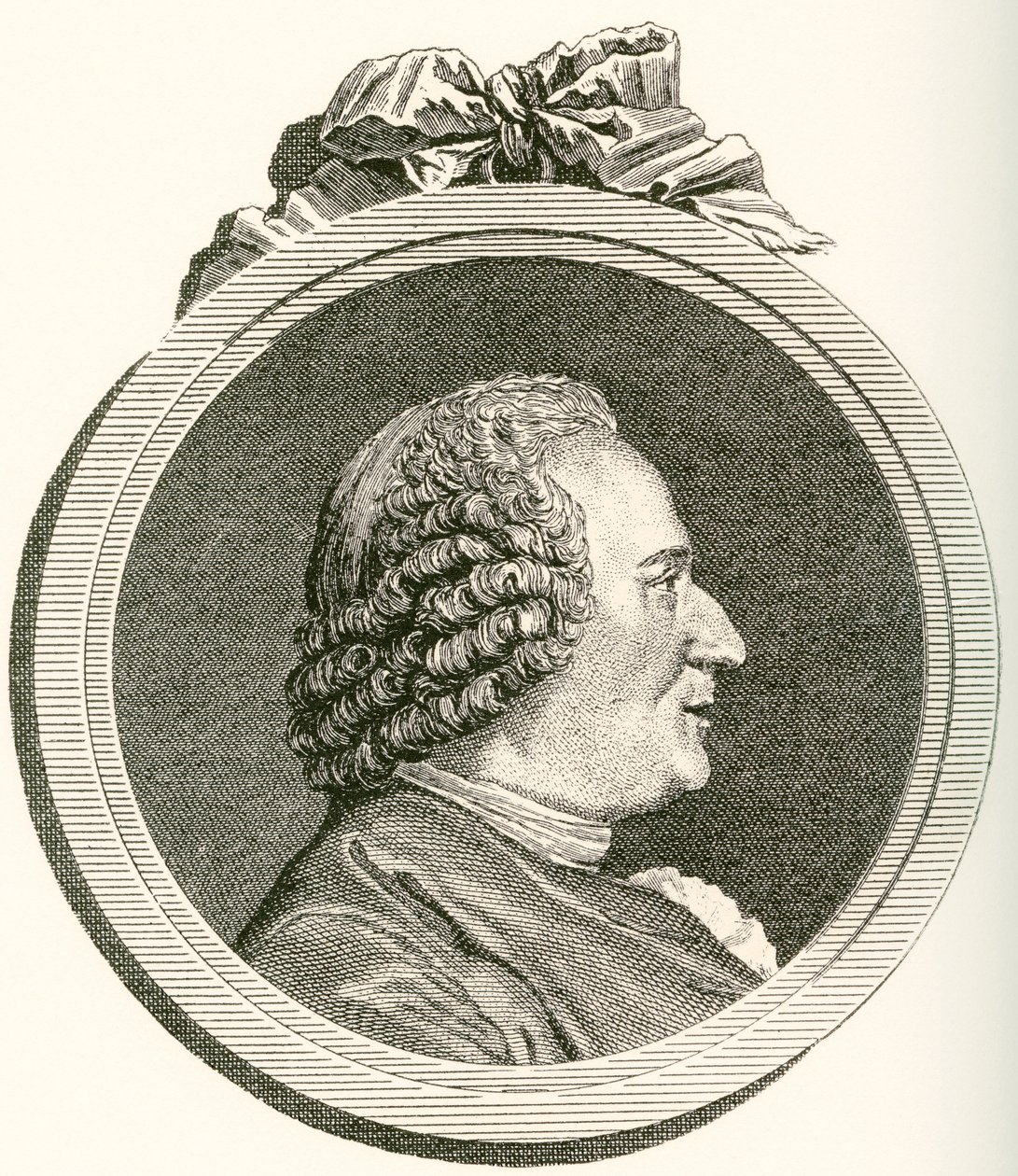 Denis Diderot, 1713 1784. Ranskalainen filosofi, taidekriitikko ja kirjailija. Les Heures Libres, julkaistu 1908. tekijältä French School