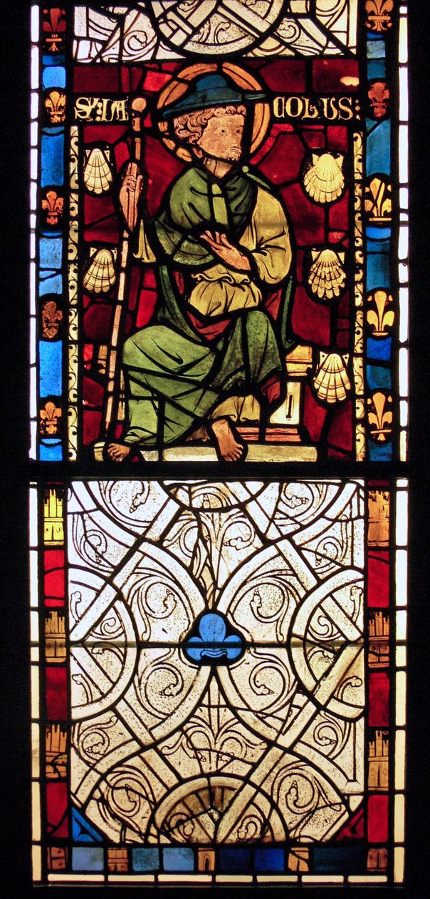 Kuvaus St James: grisaille Chapelle du Chateau, Rouen? tekijältä French School