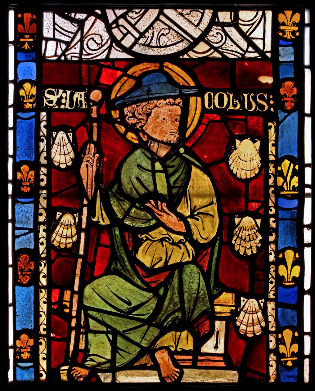 Kuvaus St James: grisaille Chapelle du Chateau, Rouen? tekijältä French School