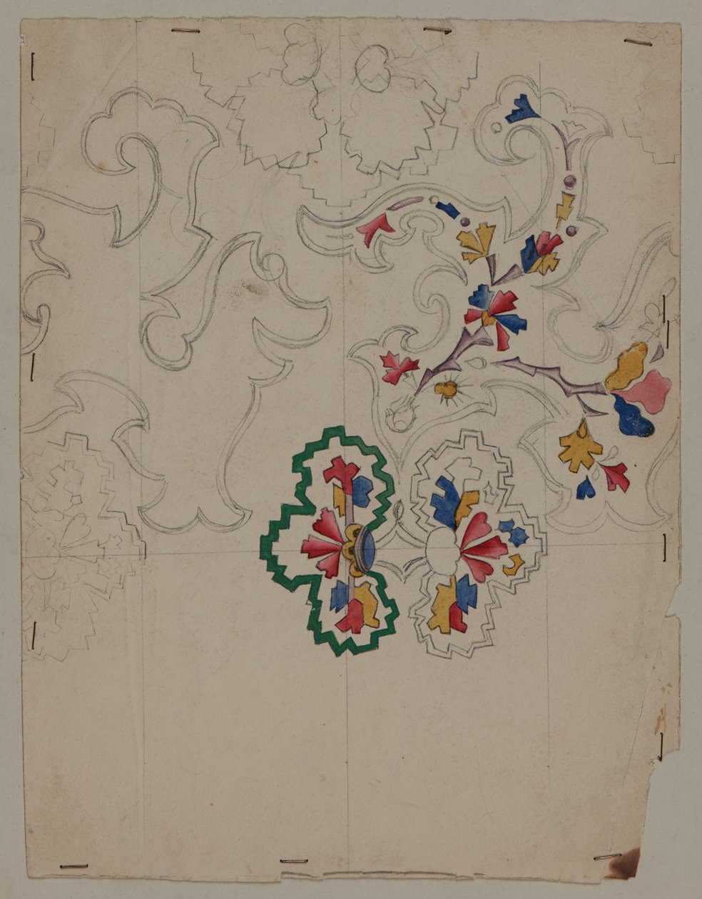 Suunnitelmapiirustus, 1800-luvun alku tekijältä French School