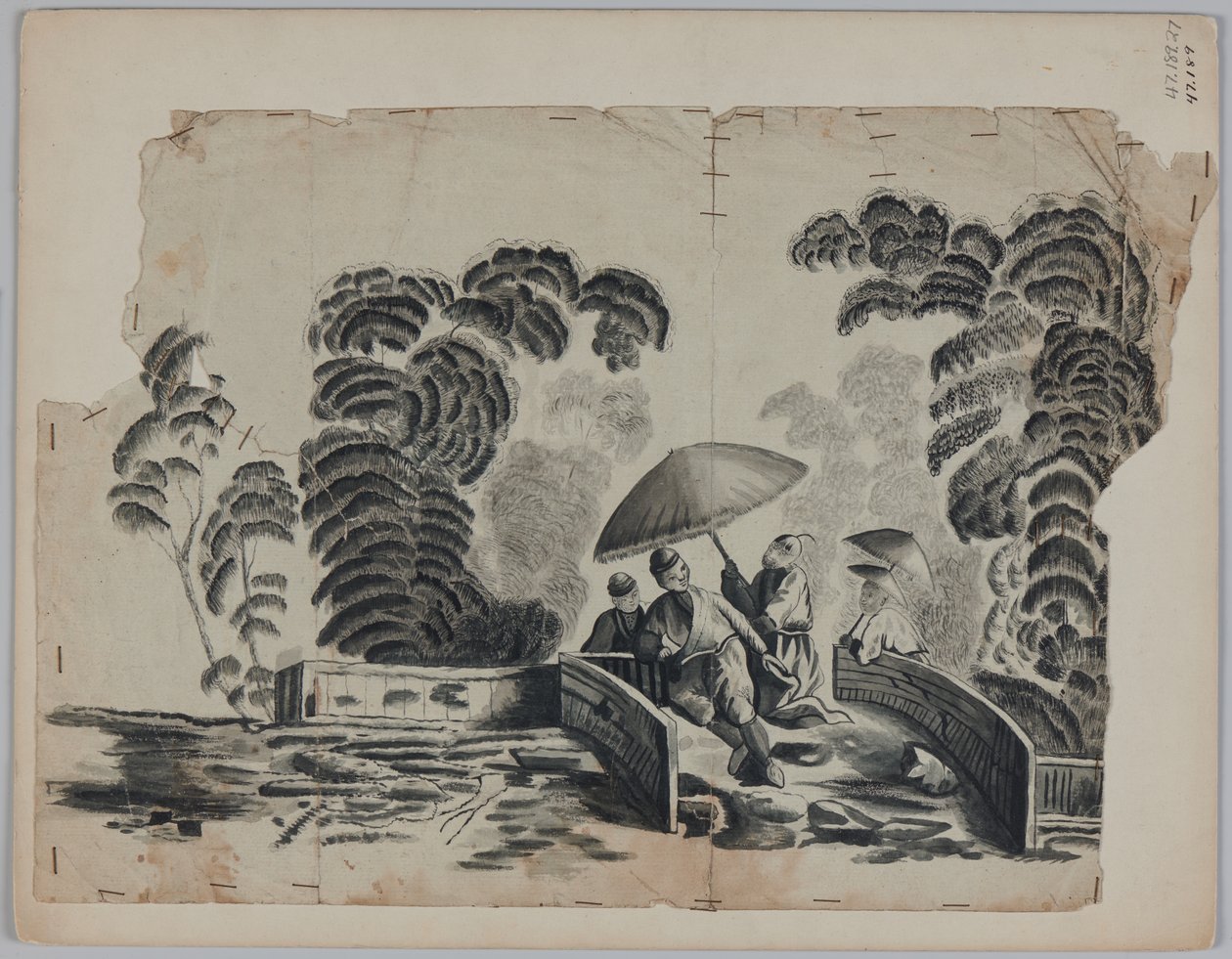 Piirustus, 1700-luvun loppupuoli tekijältä French School