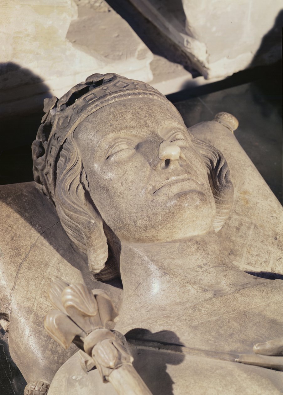 Yksityiskohta Philip III:n hahmosta, The Bold (marmori) tekijältä French School