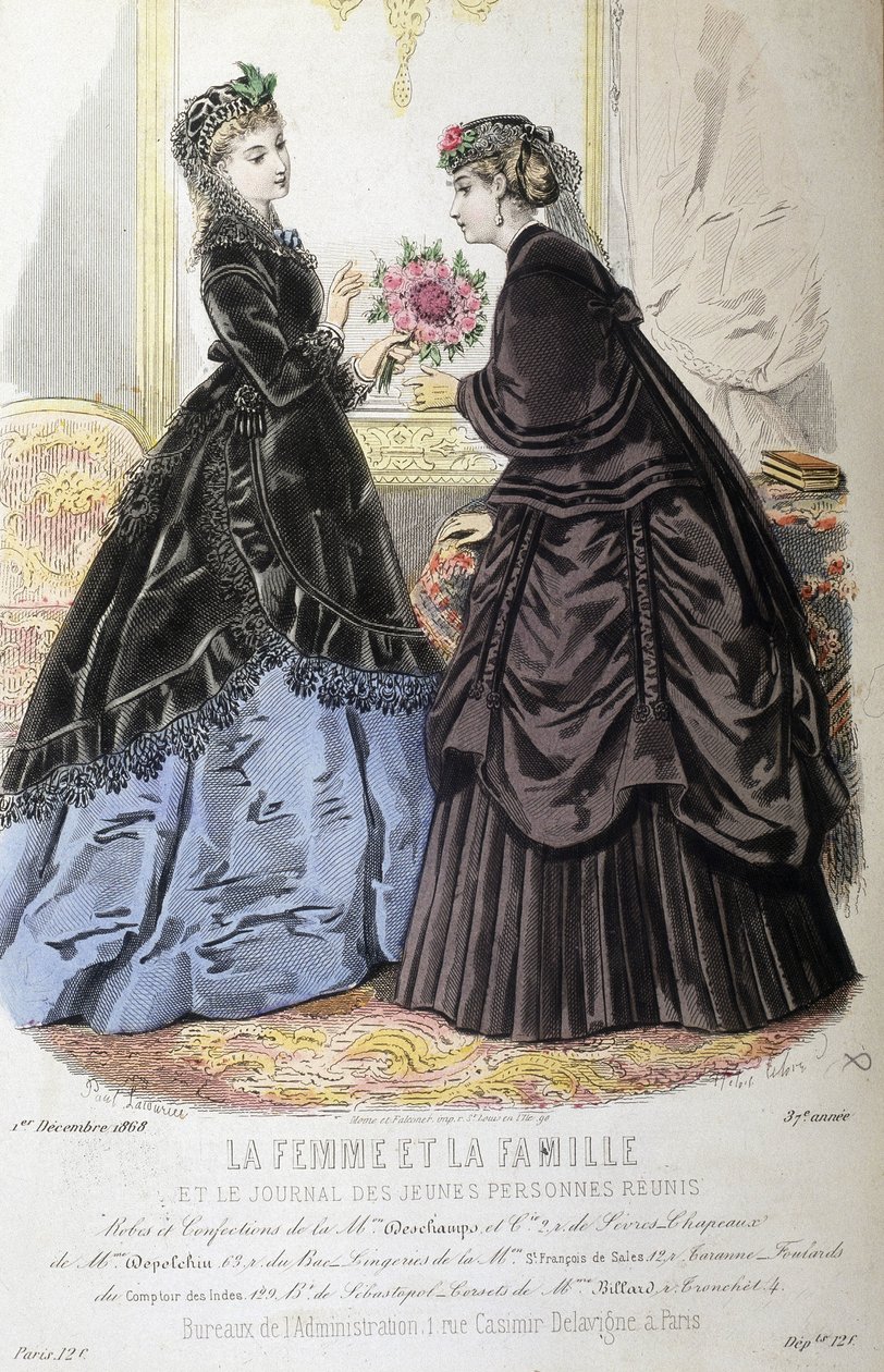 Mekot ja kampaukset - 12.1.1868 ilmestyneessä "Nainen ja perhe ja nuorten sanomalehti"" tekijältä French School