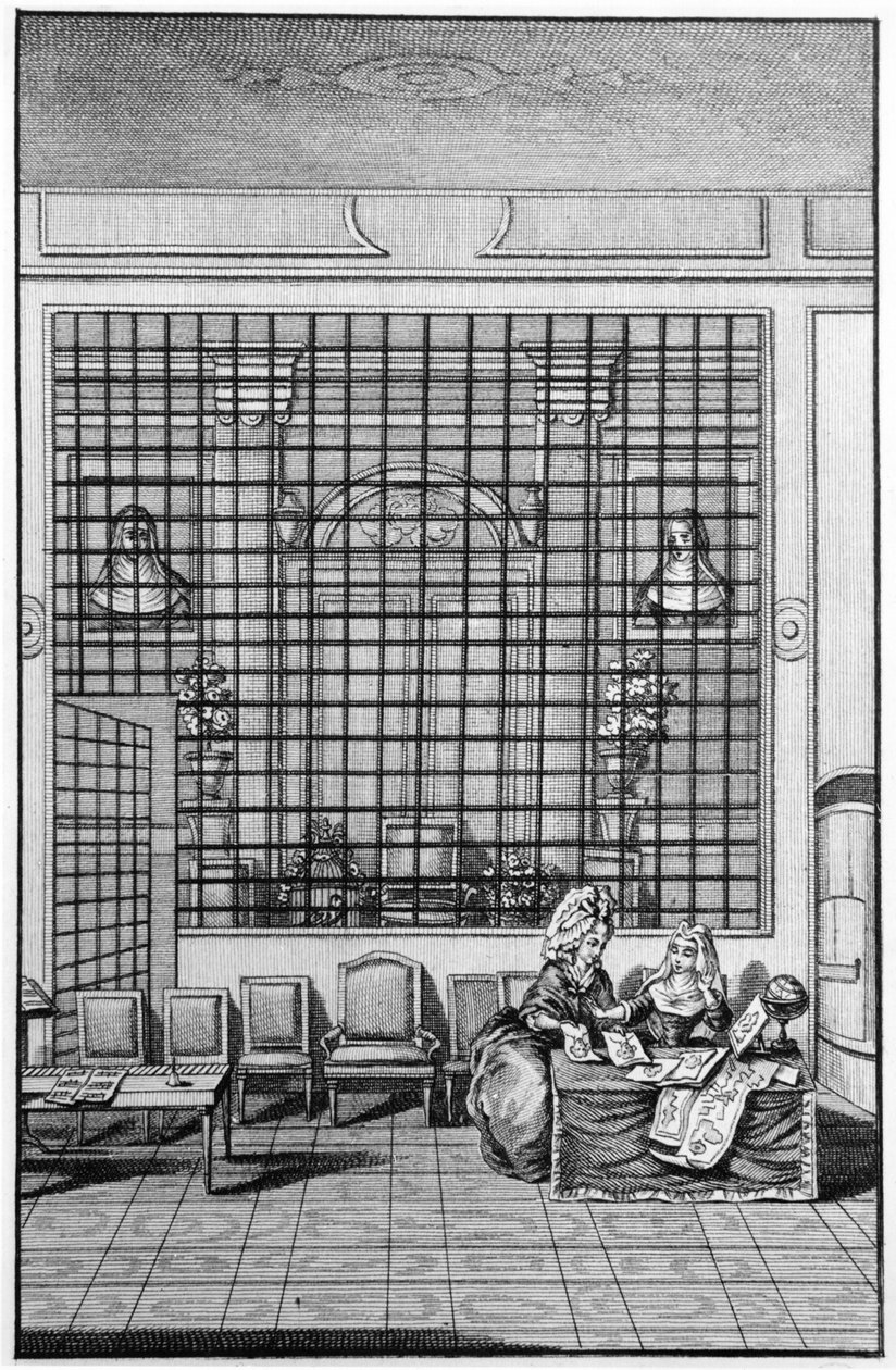 Nunnien koulutus luostarissa, 1700-luvun toinen puoli tekijältä French School