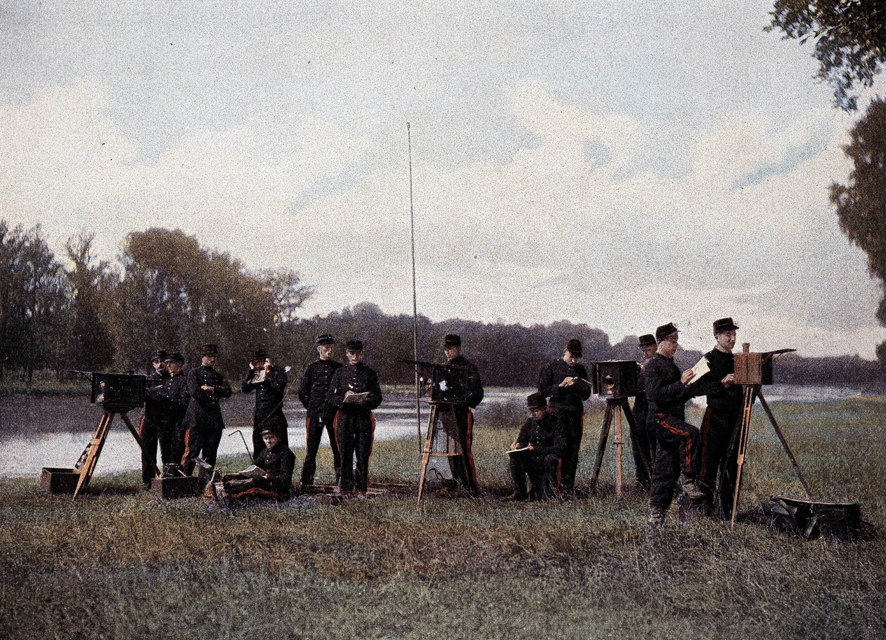 Sähköinen ja optinen lennätys - "" Military Albumissa"" tekijältä French School
